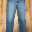 Talbots  Womens Light Blue Worn In Curvy Slim Ankle Jeans Mid Rise Size 12P/31 Photo 0