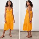 Rails  Avril Sleeveless Tiered Midi Dress In Marigold Size Medium Photo 12