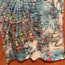 Susan Lawrence Amazing Peacock Tye Dye Shirt size medium Photo 2