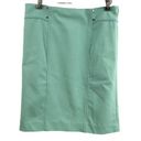 Catherine Malandrino  Mint Green Side Zip A-Line Pencil Skirt Size 4 New Photo 0