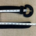 Amanda Smith Vintage  Wide Black Suede Belt And Buckle Small 26-30 In Photo 7