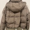 ZARA Gorpcore Cropped Hooded Puffer Coat Medium Photo 5