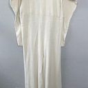 Eloquii  Beige Long Sleeve Ribbed Knit Jumpsuit Photo 1