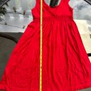 Soprano Surplice Sleeveless Casual Mini Summer Sun Dress in Red - Size Medium Photo 16