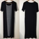 Wearever J.‎ Jill  Collection Midi Shift Dress Side Slit Color Block Knit … Photo 1