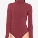 American Apparel  burgundy turtleneck bodysuit S Photo 0