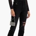 Good American  Good Legs Distressed Skinny Cigarette Jean in Black172 Photo 0