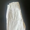 ZARA White High Rise Straight Leg Jeans Photo 3