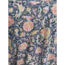 Bobeau Studio B by  Scoop Neck Tank Top Plus 2X Blue Pink Floral Tie Hem NWOT Photo 6