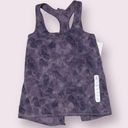 Xersion purple leaf pattern workout tank Photo 0