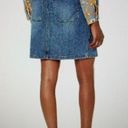 prAna  Broadway Organic  Stretch Cotton Jean Mini Skirt True Blue Size 0 Photo 1