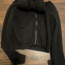 Brandy Melville cropped black zip up Photo 0