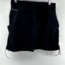 Columbia  Anytime Casual Skort Mini Mid Rise Side Ruched Straight Stretch Black L Photo 5