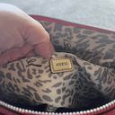 Guess Vintage  Y2K Cherry Red Snake Print Clutch Zipper Medium Size Purse Photo 14