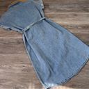 Boutique NEW denim midi dress button down w/ waist tie Photo 6