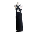 White House | Black Market  Black Cocktail Party Maxi Dress Size 4 Cross Back Photo 1