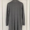 Loft  Striped Pocket Open Front Linen Blend Cardigan Photo 3