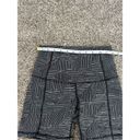 Lululemon  Wunder Short 5"' Black/White Pattern High Rise Biker Yoga Training 4 Photo 5