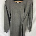 CAbi  3650 Put On Dress Grey Sweatshirt Long Sleeve Gathered Waist Stretch XS Photo 0