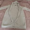 Grace Karin White Knee Length Full Zip Hoodie Cardigan with Kangaroo Pocket, size M Photo 10