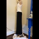 St. John  4 Maxi Dress Long Column Knit Slit Black Ivory Stretch Sleeveless Cream Photo 1