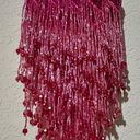 Y2K Barbie Pink Beaded Fringe Sequin Crossbody Mini Bag Purse Photo 0