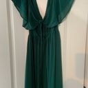 Romeo + Juliet Couture Green Deep V Maxi Dress  Photo 3