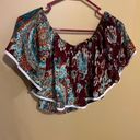 Karma highway os off the shoulder crop top Purple Size M Photo 0