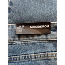 Nasty Gal Nasty‎ Gal Momokrom Jeans Womens Blue Denim Ankle Stripe Sides Raw Hem Size 29 Photo 5