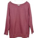 Skinny Girl  Casey Boatneck Rib Knit Sweater Mauve Dust Size Large Photo 1