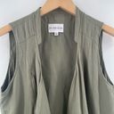 Olive & Oak  x Evereve Vest Size Small Army Green Military Olive Casual Zipper Photo 6