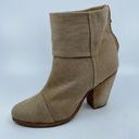 Rag and Bone  Newbury Classic Canvas Boots Color Beige SZ 8 Photo 6