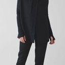 Lululemon Karmic Cocoon Wrap Sweater in Heathered Black Photo 0