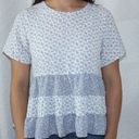 Paper Crane Blue Blouse Photo 0