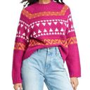 Universal Threads Universal Thread NWT Pink Fair Isle Mock Turtleneck Pullover Sweater Small Photo 0