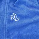 Lauren Ralph Lauren blue terrycloth robe size small with pockets & belt Photo 3