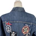 Polo  Ralph Lauren Women’s Nautical Patchwork Blue Denim Trucker Jacket Small Photo 6