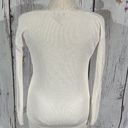a.n.a  womens off white  vneck sweater size medium. Photo 2