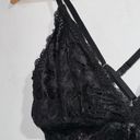 One Piece Black lingerie  lace crisscross adjustable bodysuit‎ small NEW Photo 1