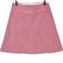 Cynthia Steffe  GINGHAM PINK WHITE LINED FRONT BOW DETAIL SKIRT 4 Photo 0