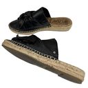 Sam Edelman  Lynda Black Leather Espadrille Mules Photo 1