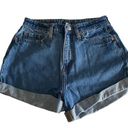 Wild Fable  highest high rise mom jean shorts HAPPY embroidered Photo 0