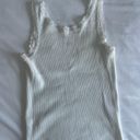 Brandy Melville White Lace Tank Photo 1