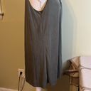 Moa Moa  olive green v-neckline double layer modal dress Photo 11