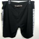 Bebe NEW  Sport Double Paisley Print Insert Biker Shorts Women's Plus Size 3X Photo 3