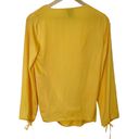 L'Academie L’Academie Long Sleeve Wrap Blouse Marigold Women’s Size Small Photo 6