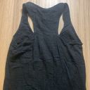 Michael Stars  Tank High Low Gauze Coverup Dress Black Size Large Photo 4