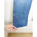 GRLFRND NWOT  Joan Cropped Distressed Jeans Mid Rise Raw Hem Magnetic Dark Wash Photo 6