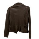 Marc New York  Dark Brown Leather Bomber Jacket Medium Photo 1