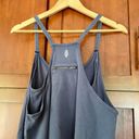 Free People Hot Shot Mini Dress Built In Shorts Blue Indigo Size Medium FLAW Photo 4